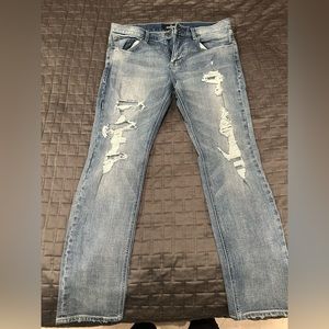 Mens express ripped jeans